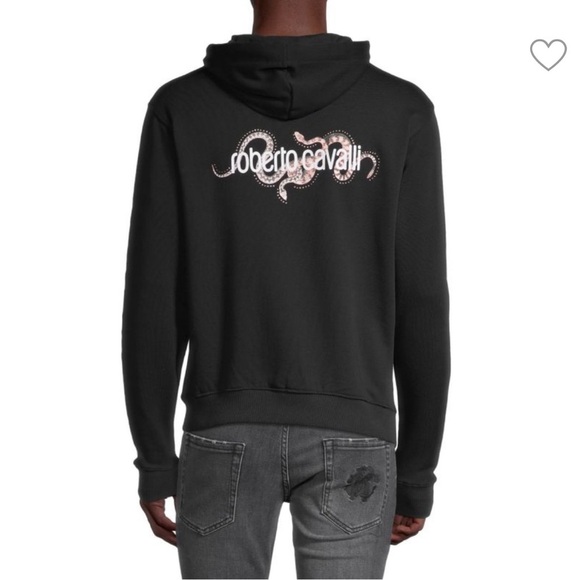 ROBERTO CAVALLI Snake Graphic Hoodie